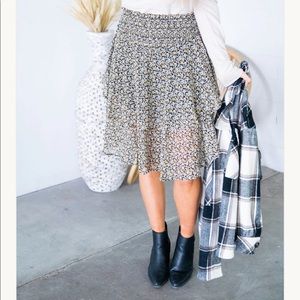 Jolie tiered mini skirt